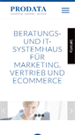 Mobile Screenshot of prodata.de